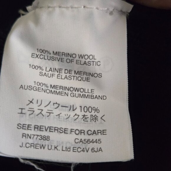 J. Crew Sophie Sweater Blazer Navy 100% Merino Wool Pockets Open Front Size S - Picture 9 of 9